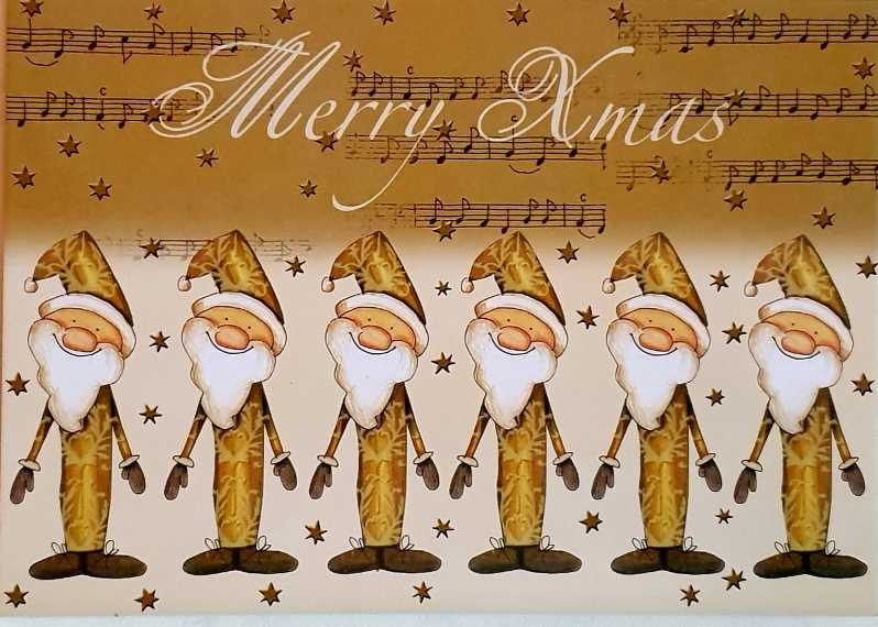 Postkarte Merry Xmas