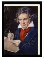 Kunst-Klappkarte Ludwig van Beethoven