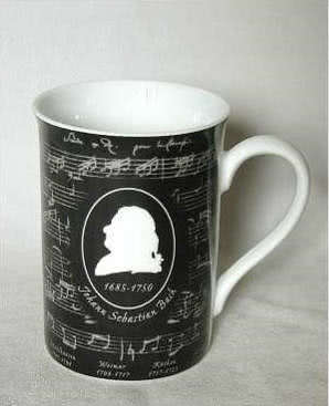 Porzellanbecher Bach in Black