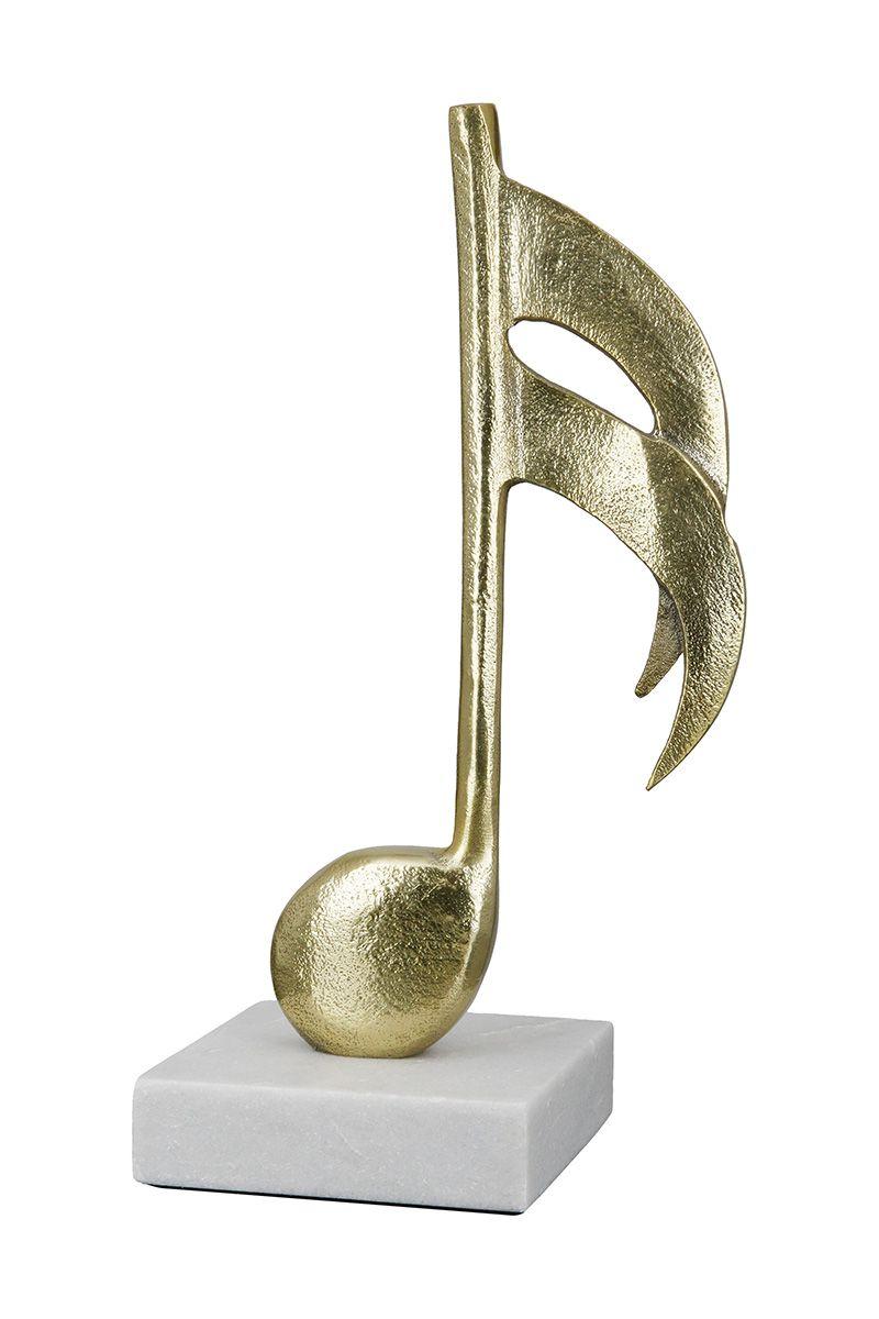 Skulptur Sechzehntelnote goldfarben