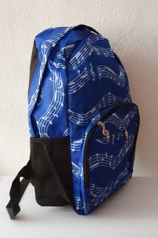 Schulrucksack Blue Musicwave