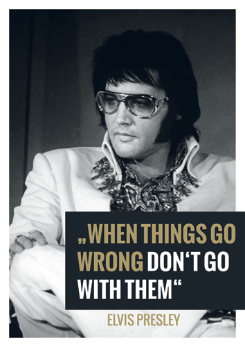 Postkarte Elvis - When Things Go Wrong...