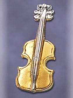 Geige, Violine, anstecker, 