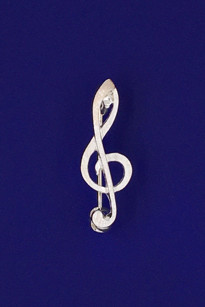 Violinschlüssel klein als Brosche