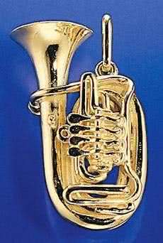 Bass-Tuba 4 Ventile als Anhänger