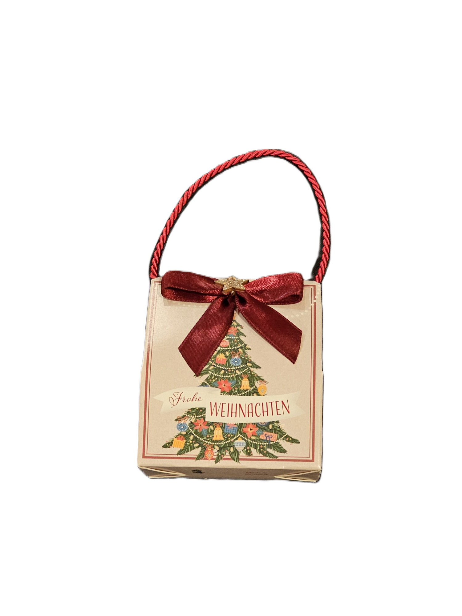 Geschenkspieluhr Frohe Weihnachten als Geschenktasche