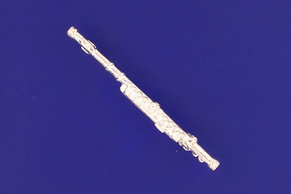 Brosche Querflöte