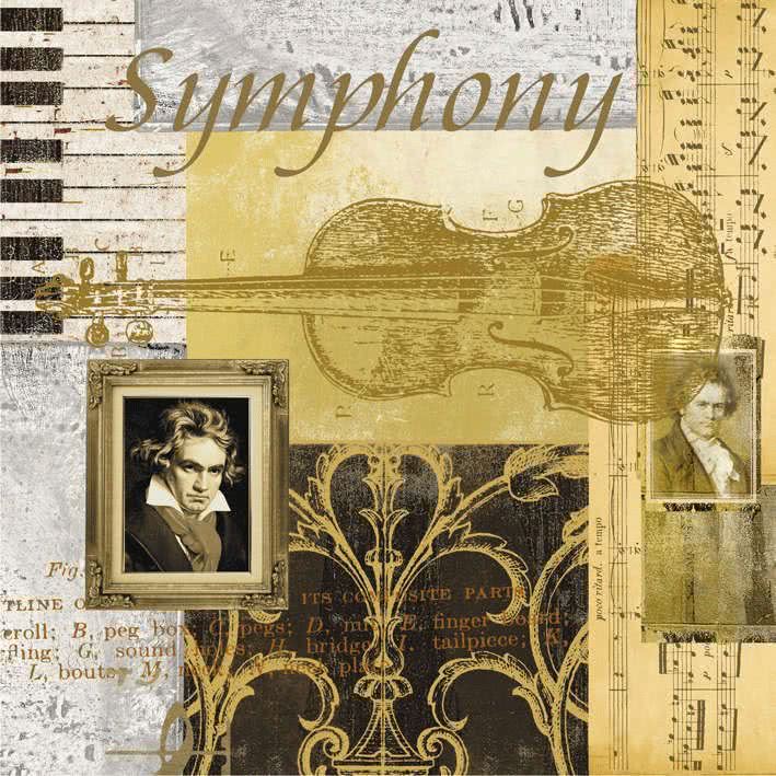 Servietten Symphony Violin (Lunch)