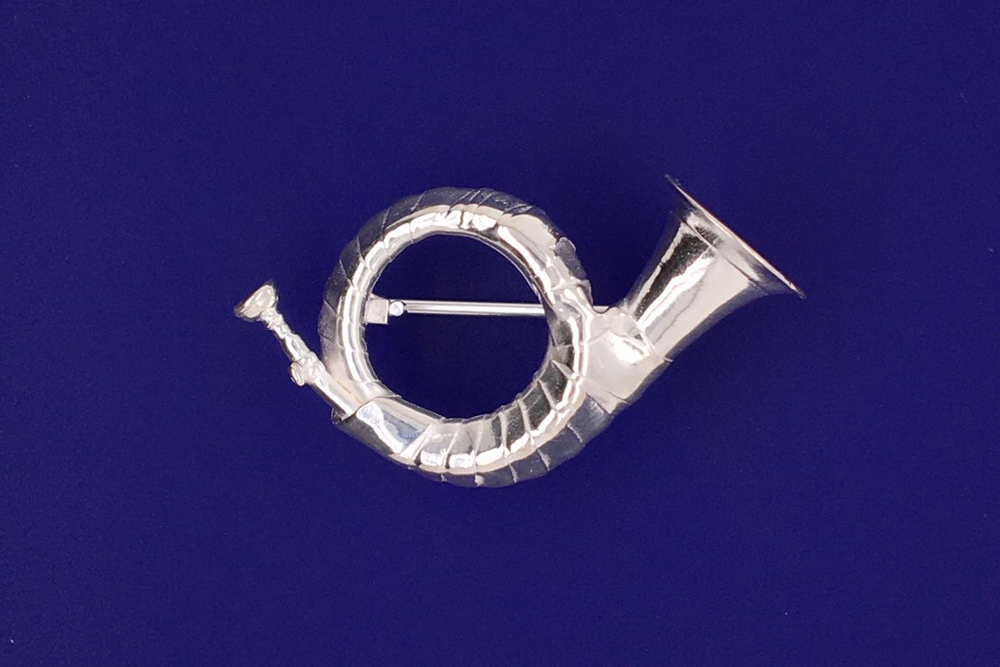 Brosche Fürst Pless Horn