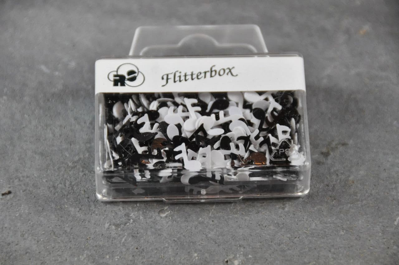 schwarz weiss Flitterbox