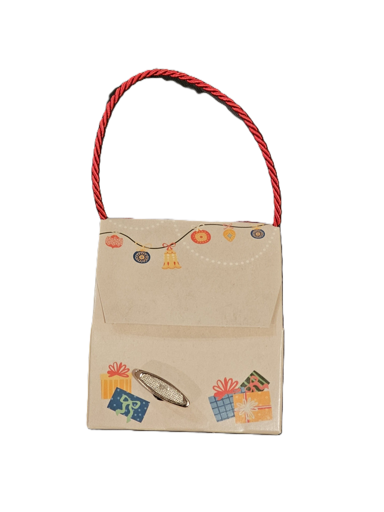 Geschenkspieluhr Frohe Weihnachten als Geschenktasche