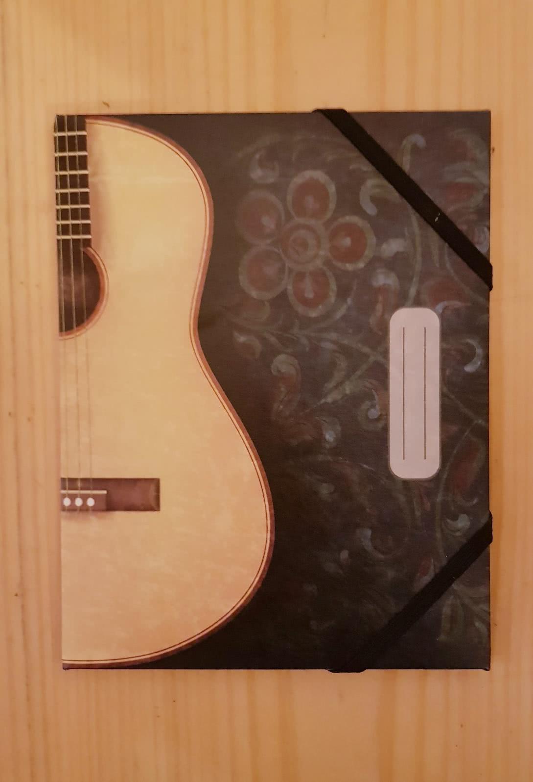 Sammelmappe klein Motiv Gitarre