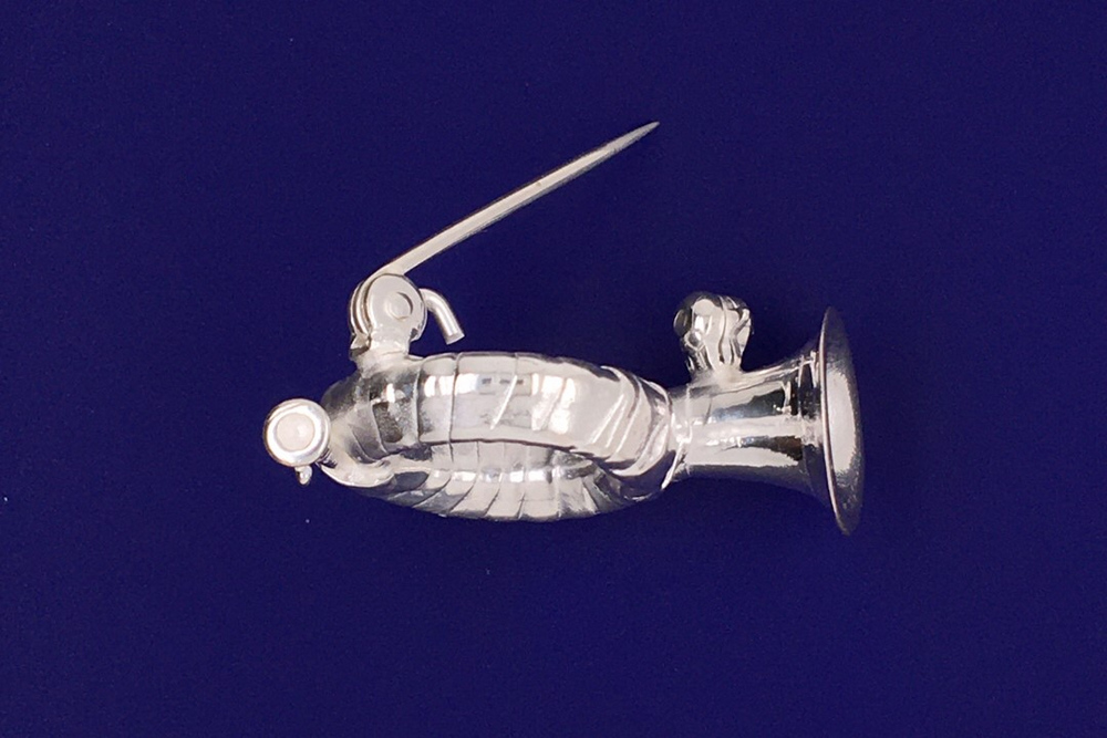 Brosche Fürst Pless Horn